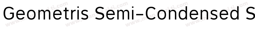 Geometris Semi-Condensed Semi Bold字体转换